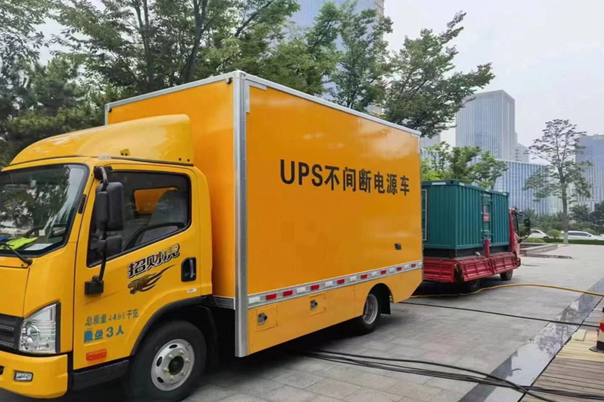 沙湖原种场发电机租赁施工现场